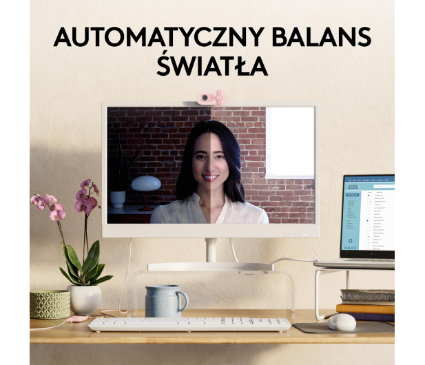 Logitech BRIO 100 różowy - 1172739 - zdjęcie 8